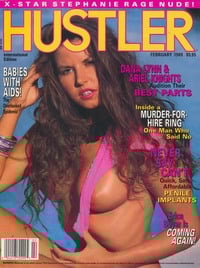 Clive McLean magazine cover appearance Hustler International February 1989