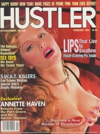 Matti Klatt magazine cover appearance Hustler International February 1990
