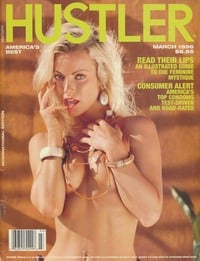 Clive McLean magazine cover appearance Hustler International March 1996