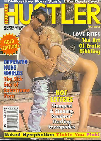Hustler UK Vol. 6 # 1 magazine back issue Hustler UK magizine back copy Hustler UK Vol. 6 # 1 Adult Pornographic Magazine Back Issue Published by LFP, Larry Flynt Publications. HIV - Positive Porn Star's Life Destroyed!.