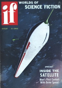 If, Worlds of Science Fiction August 1956 magazine back issue cover image