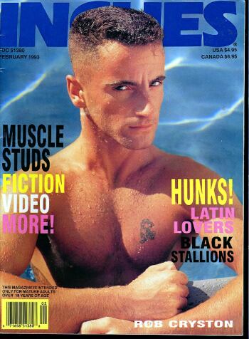 Inches February 1993 magazine back issue Inches magizine back copy Inches February 1993 Naked Men Gay Adult Magazine Bak Issue Published by  Mavety Media Group. Muscle Studs Fiction Video More!.