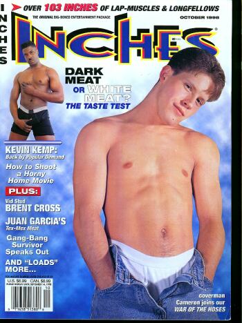 Inches October 1998 magazine back issue Inches magizine back copy Inches October 1998 Naked Men Gay Adult Magazine Bak Issue Published by  Mavety Media Group. Over 103 Inches Of Lap-Muscles & Longfellows.