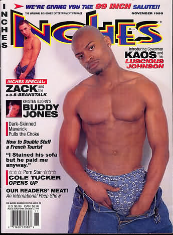 Inches November 1998 magazine back issue Inches magizine back copy Inches November 1998 Naked Men Gay Adult Magazine Bak Issue Published by  Mavety Media Group. We're Giving You The 99 Inch Salute!!.