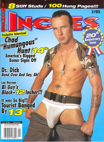Inches February 2005 magazine back issue Inches magizine back copy Inches February 2005 Naked Men Gay Adult Magazine Bak Issue Published by  Mavety Media Group. 8 Stiff Studs / 100 Hung Pages!!!.