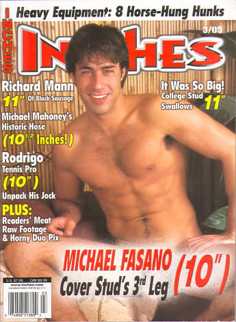 Inches March 2005 magazine back issue Inches magizine back copy Inches March 2005 Naked Men Gay Adult Magazine Bak Issue Published by  Mavety Media Group. Richard Mann 11 Of Black Sausage.