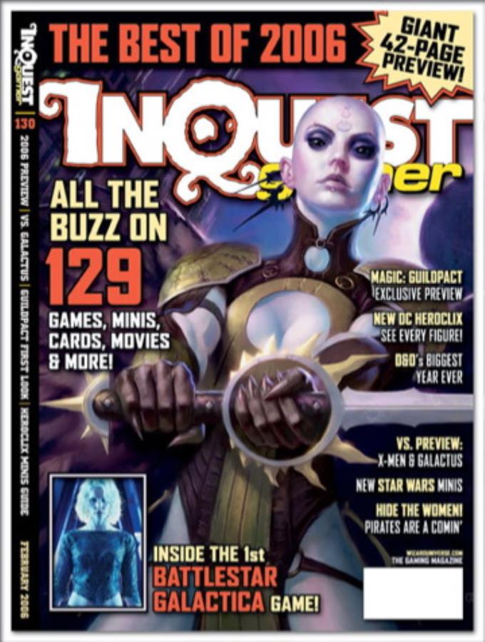 Inquest Gamer # 130 magazine back issue Inquest Gamer magizine back copy 