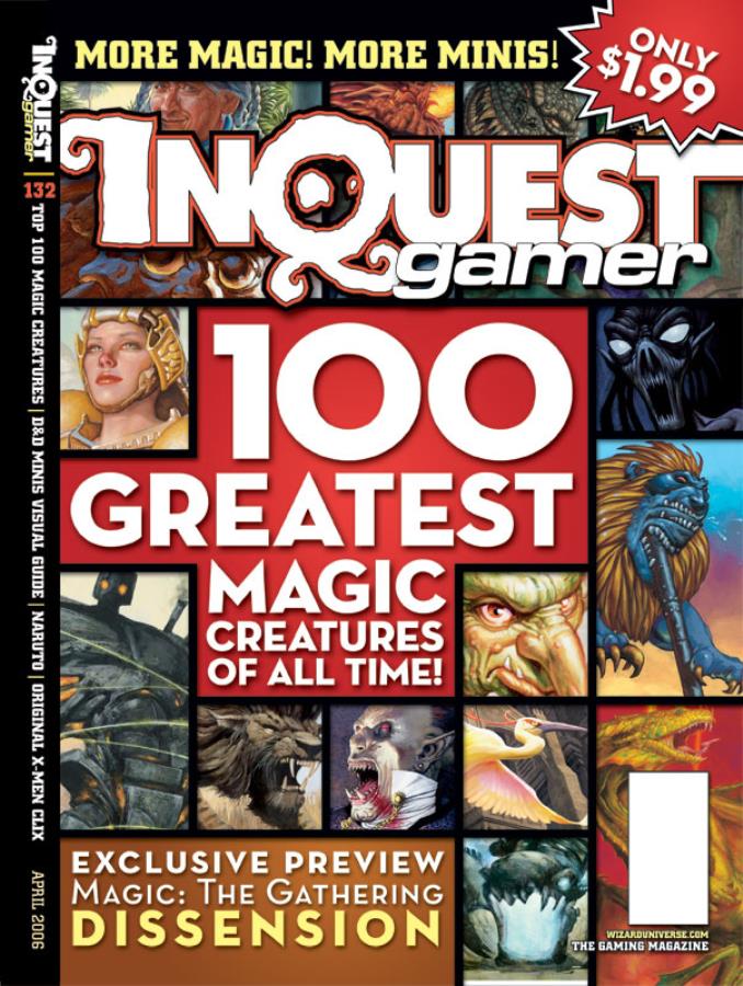 Inquest Gamer # 132 magazine back issue Inquest Gamer magizine back copy 