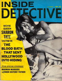 Sharon Tate magazine cover appearance Inside Detective November 1969