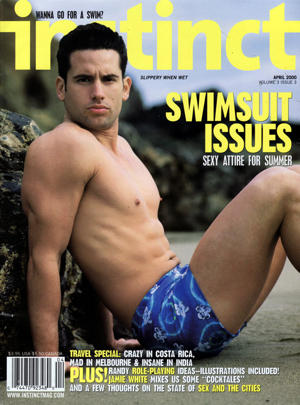 Instinct April 2000 magazine back issue Instinct magizine back copy instinct magazine for gay men, april 2000 back issue, hot sexy gay men nude, naked guys, sexy swimsu