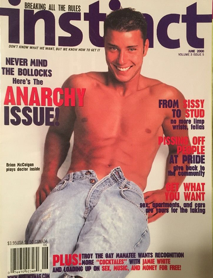Instinct June 2000 magazine back issue Instinct magizine back copy 