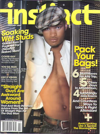 Instinct February 2004 magazine back issue Instinct magizine back copy 