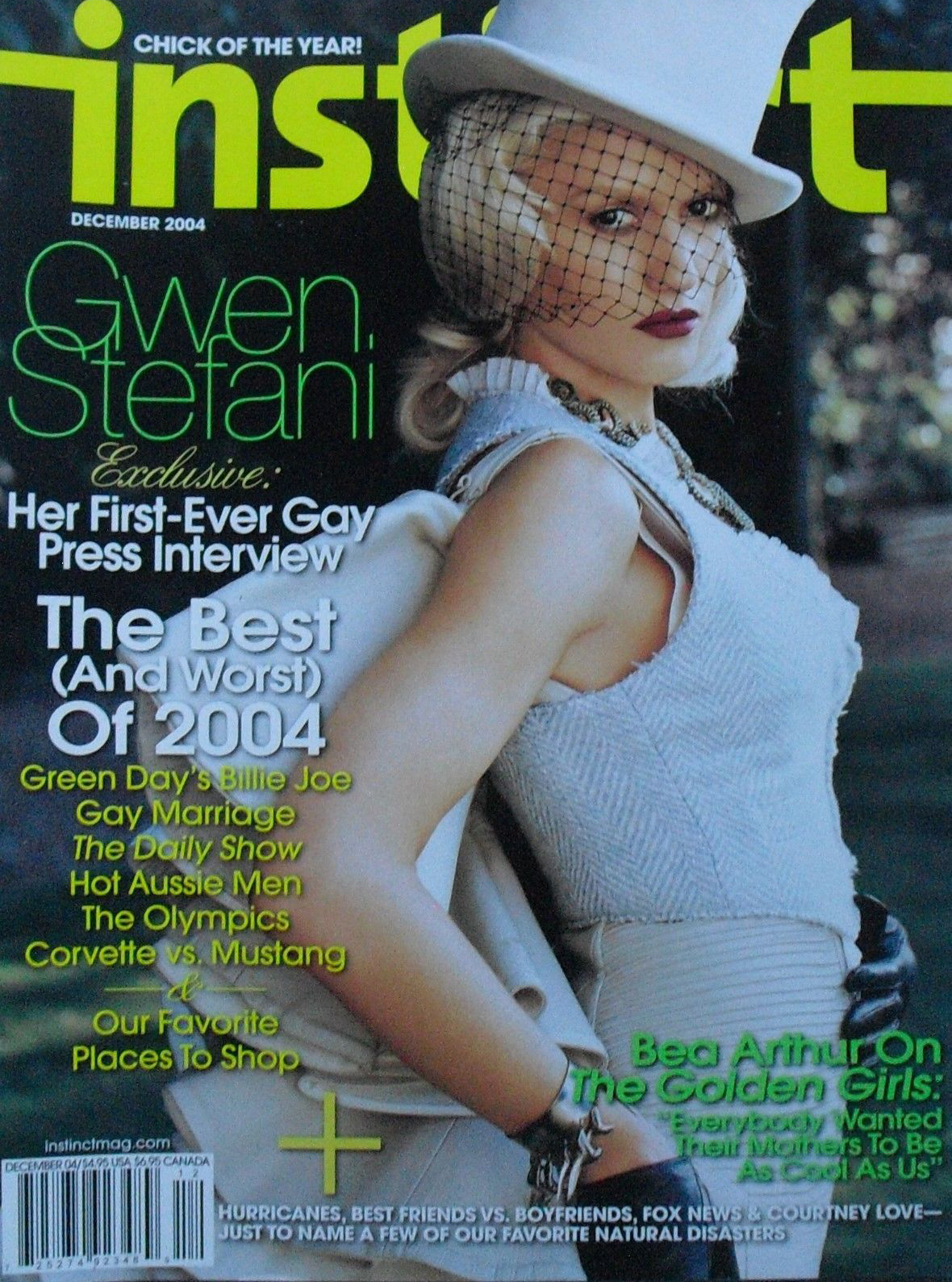 Instinct December 2004 magazine back issue Instinct magizine back copy 