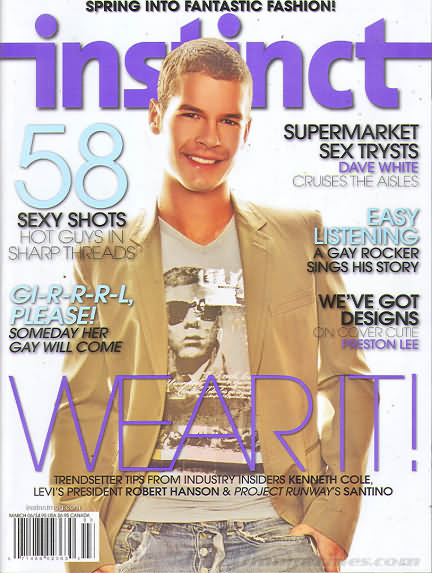 Instinct March 2006 magazine back issue Instinct magizine back copy 