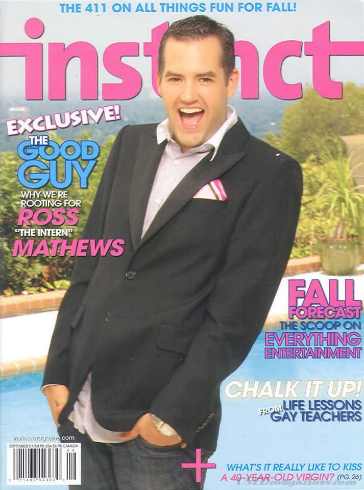 Instinct September 2007 magazine back issue Instinct magizine back copy 