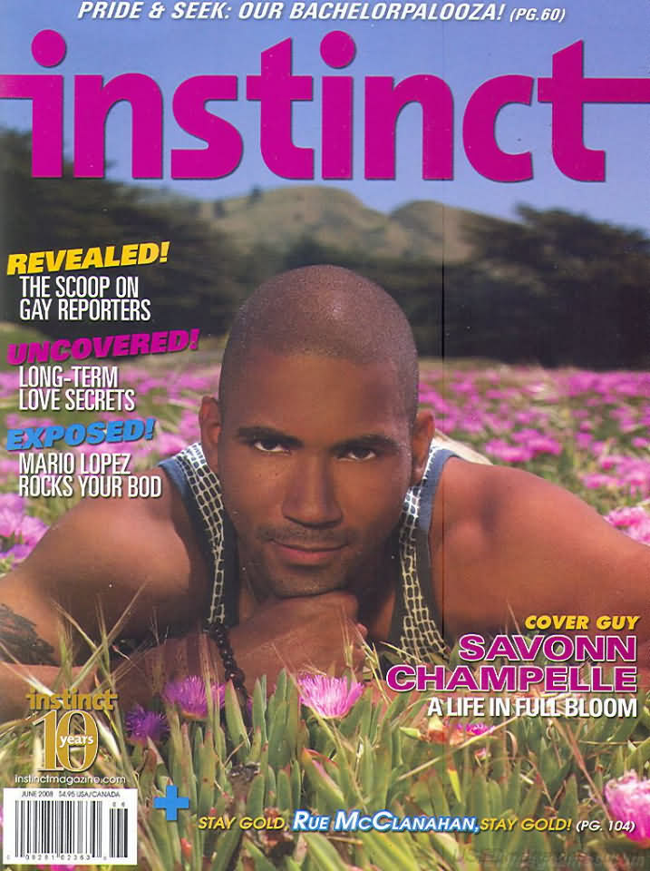 Instinct June 2008 magazine back issue Instinct magizine back copy 