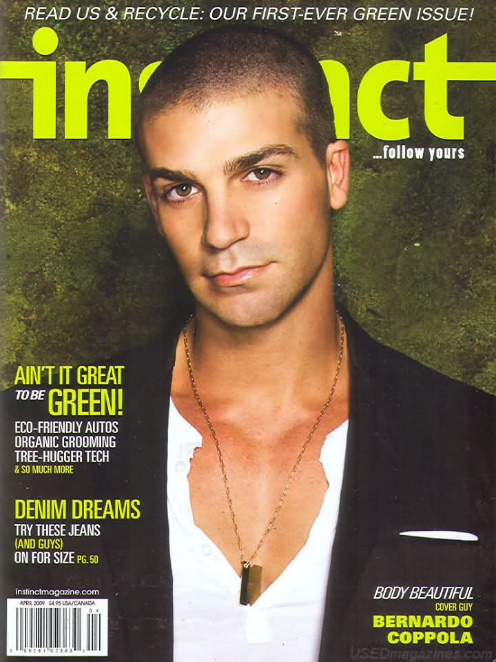 Instinct April 2009 magazine back issue Instinct magizine back copy 