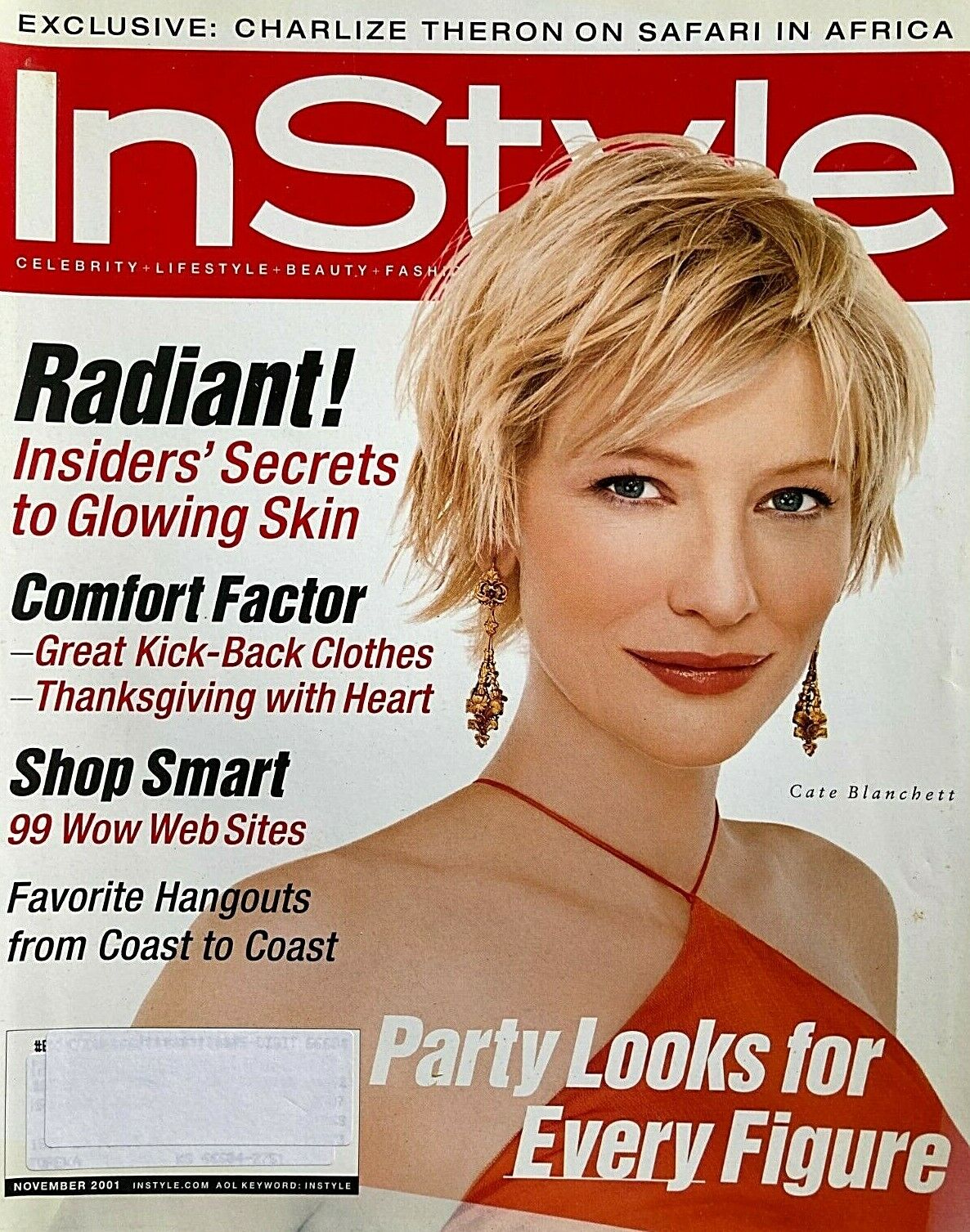 InStyle November 2001, , Exclusive Charlize Theron On Safari In