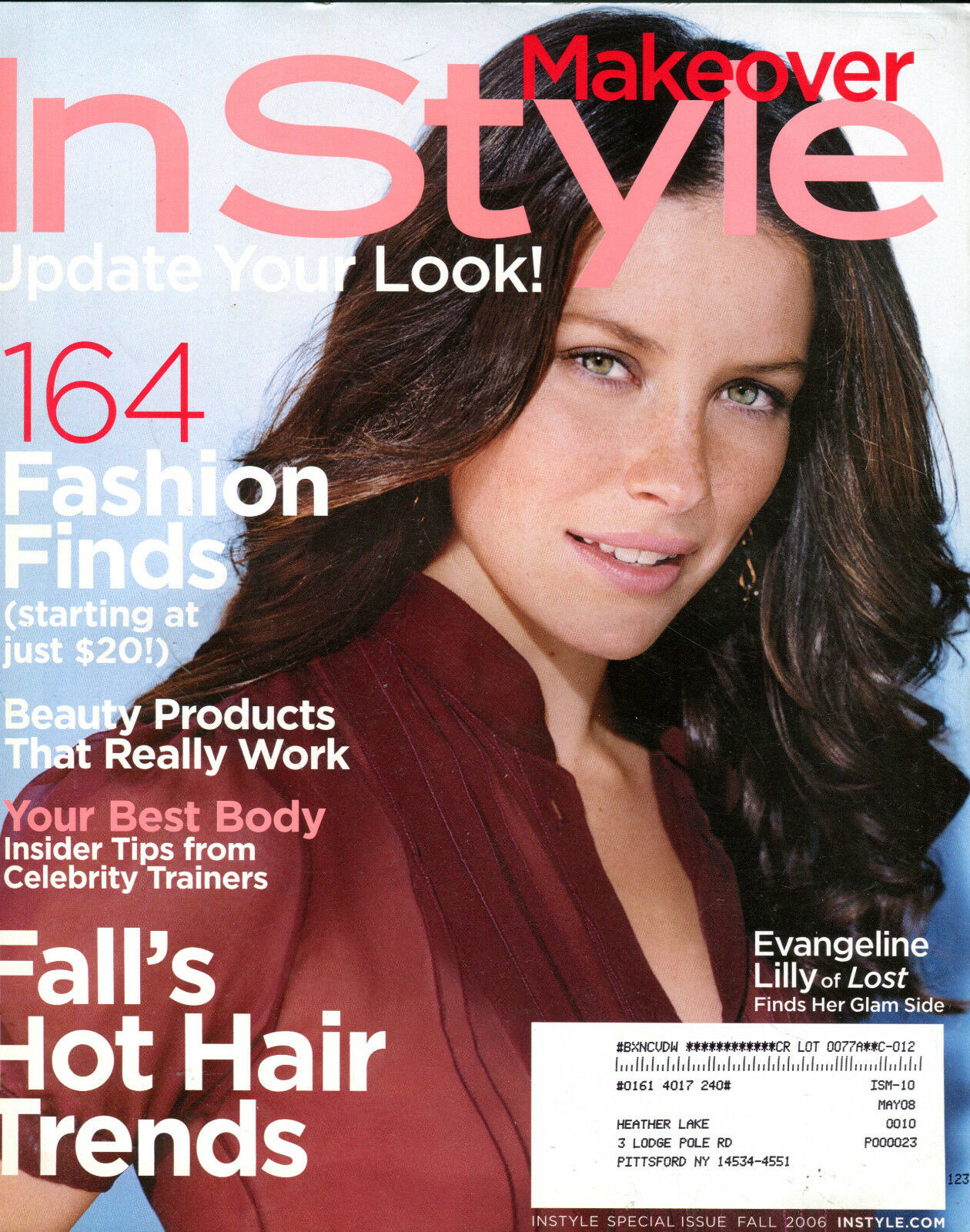 InStyle Fall 2006 Magazine Back Issue. InStyle Fall 2006