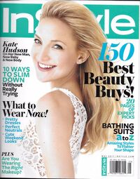Kate Hudson magazine cover appearance InStyle May 2011