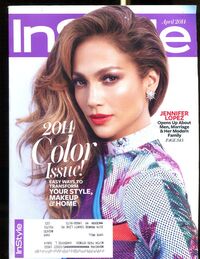 Jennifer Lopez magazine cover appearance InStyle April 2014