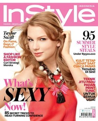 Taylor Swift magazine cover appearance InStyle Indonesia July 2011