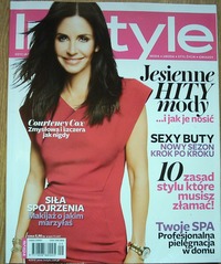 Courteney Cox magazine cover appearance InStyle Poland September 2010