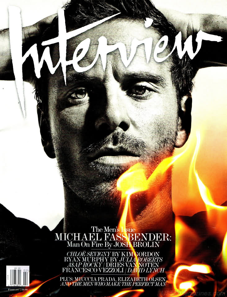 Interview February 2012 magazine back issue Interview magizine back copy 
