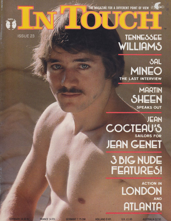 In Touch # 23 magazine back issue In Touch magizine back copy in touch gay xxx magazine 1976 back issues hot horny hunky macho dudes naked big muscles broad shoul