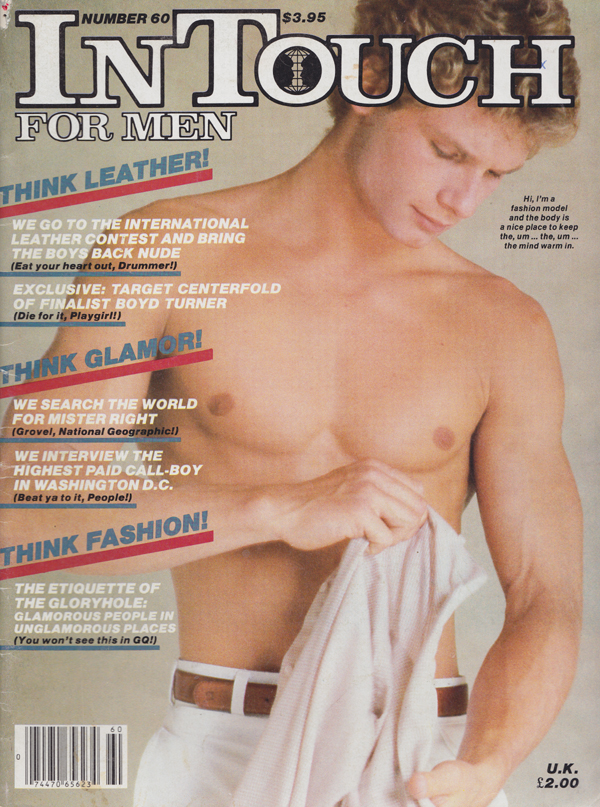In Touch # 60 magazine back issue In Touch magizine back copy Highest Paid Call-Boy in Washington D.C.,Boys Back Nude,Mister Right,ETIQUETTE OF THE GLORYHOLE 