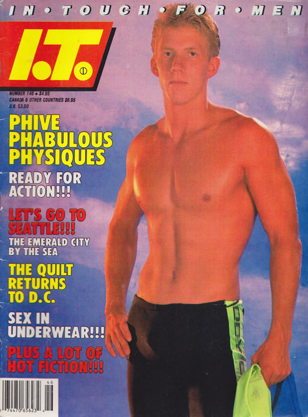 In Touch # 146 magazine back issue In Touch magizine back copy fabulous physiques, quilt, D.C., Sex in Underwear,GAY READING, faculty tease, cave man, seattle