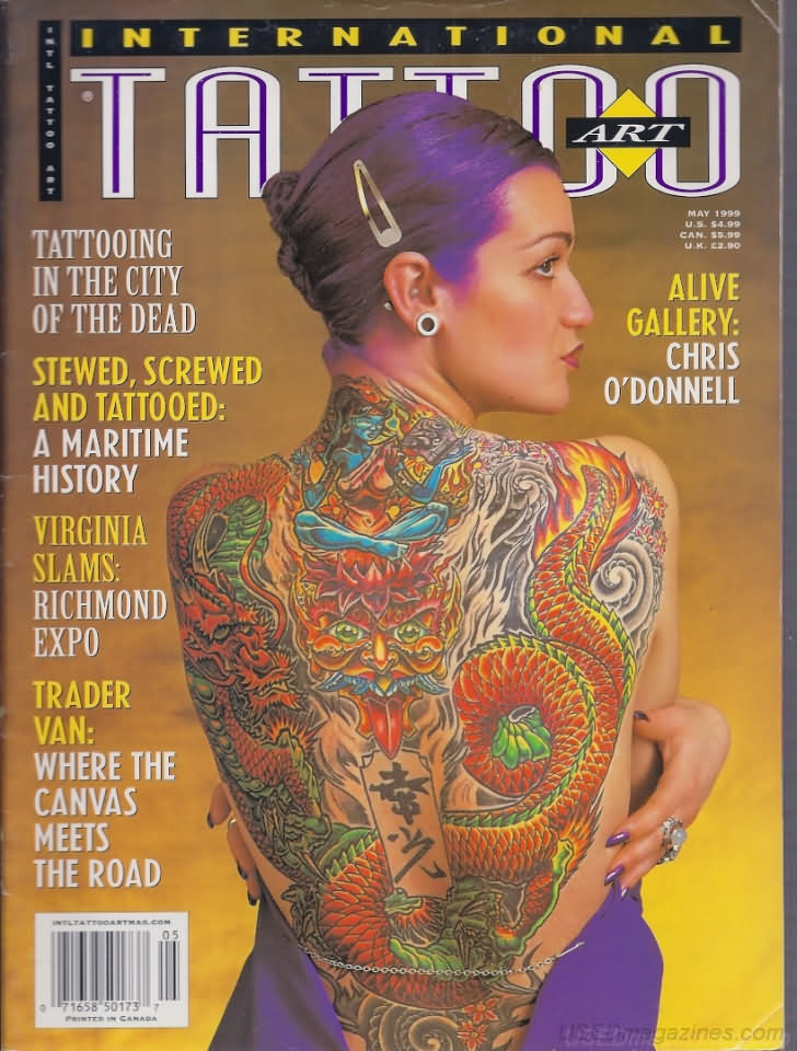 International Tattoo Art May 1999 magazine back issue International Tattoo Art magizine back copy 