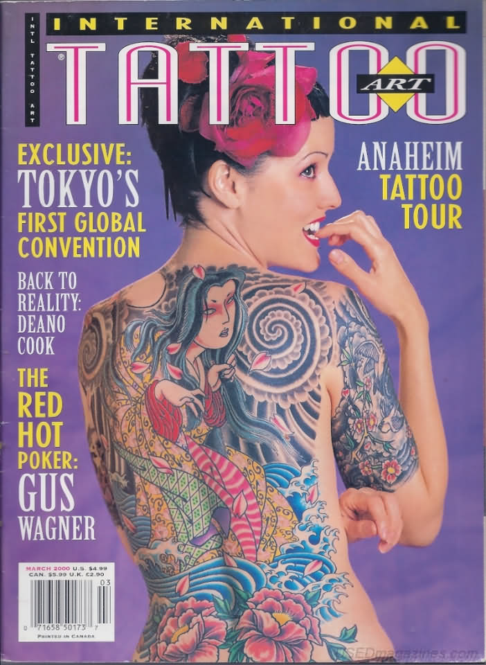 International Tattoo Art March 2000 magazine back issue International Tattoo Art magizine back copy 