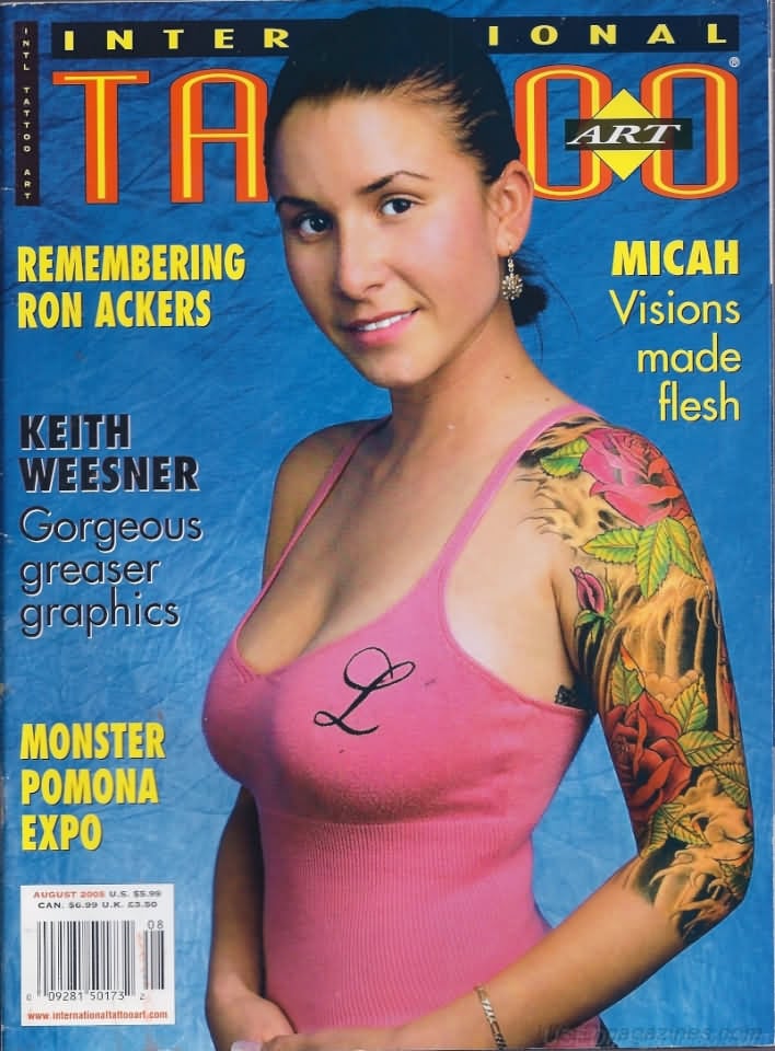 International Tattoo Art August 2005 magazine back issue International Tattoo Art magizine back copy 