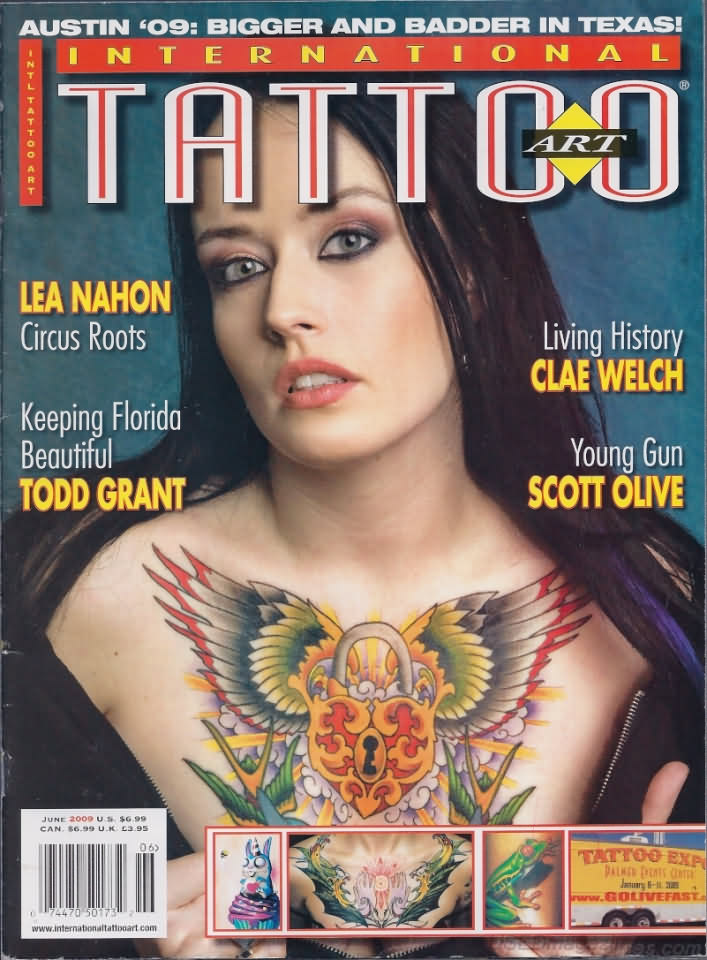 International Tattoo Art June 2009 magazine back issue International Tattoo Art magizine back copy 