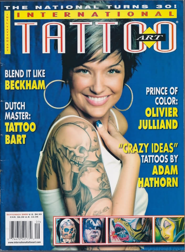 International Tattoo Art September 2009 magazine back issue International Tattoo Art magizine back copy 