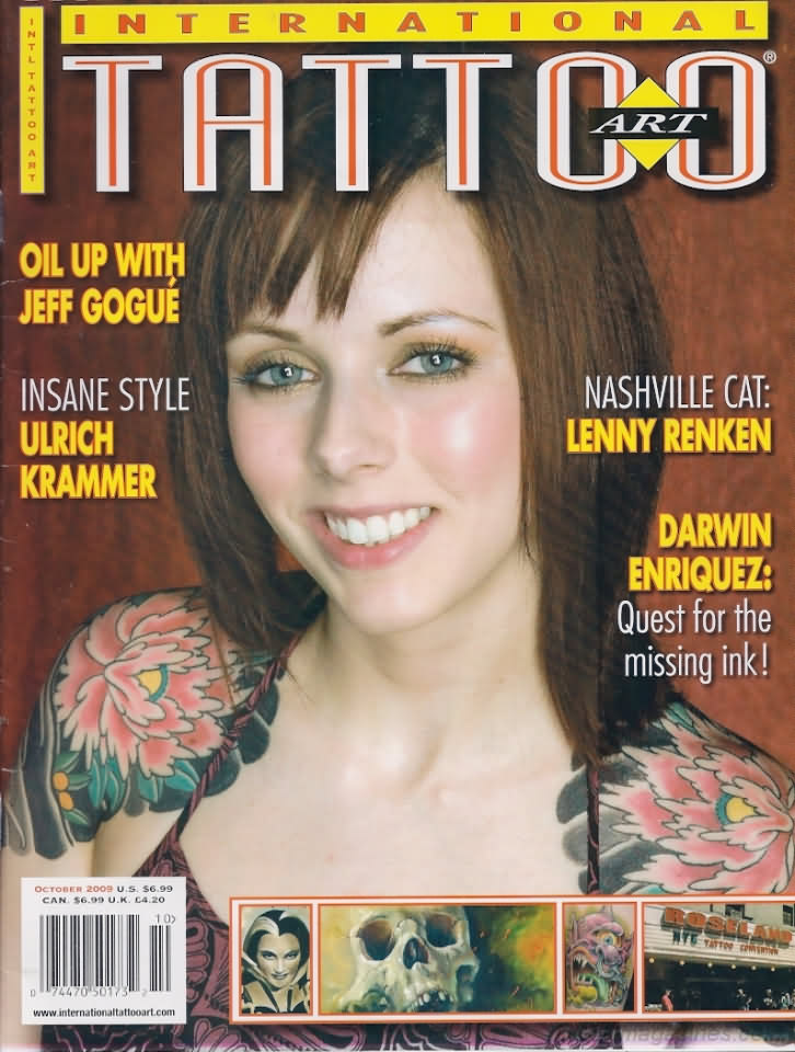International Tattoo Art October 2009 magazine back issue International Tattoo Art magizine back copy 