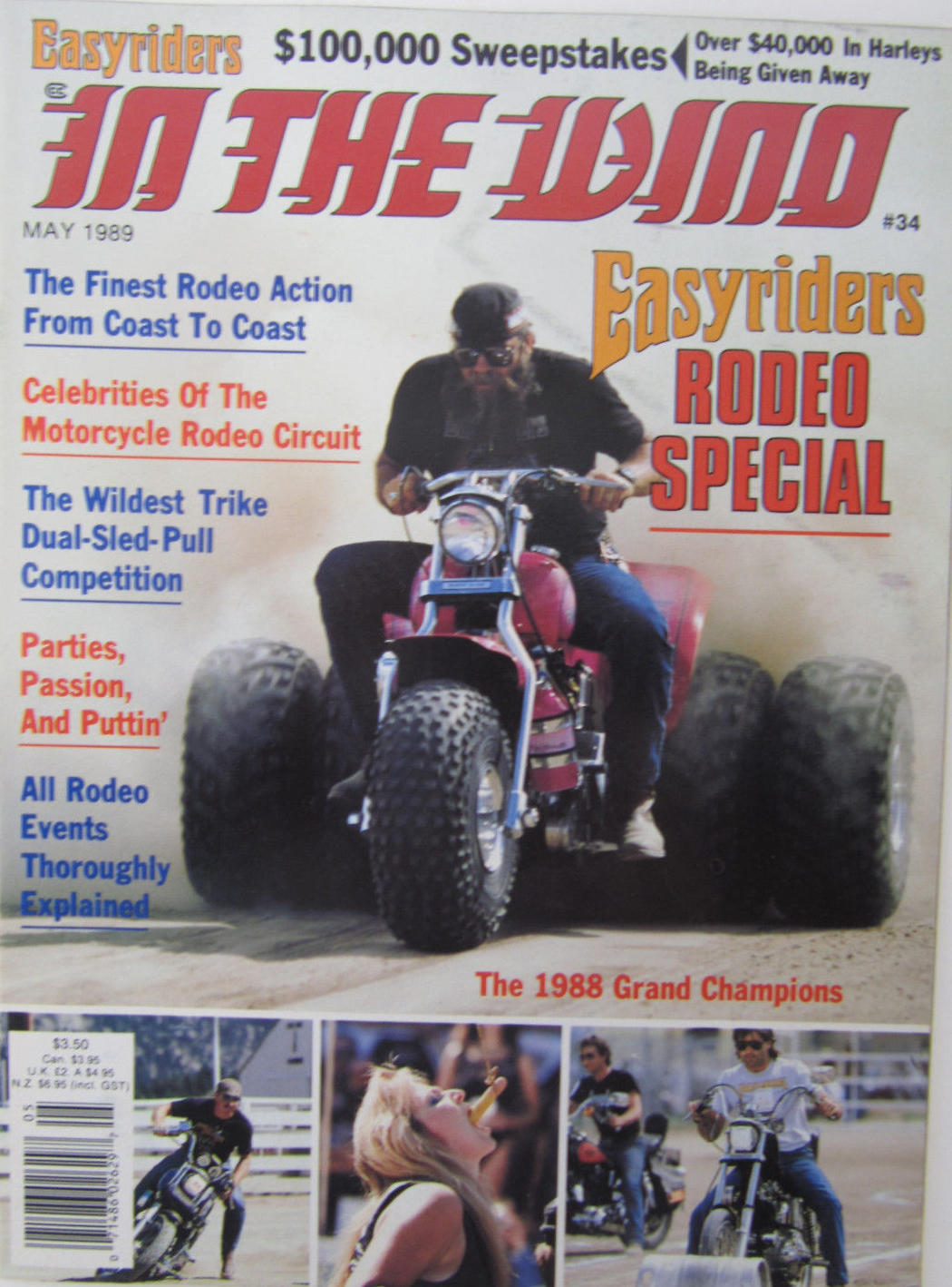 In The Wind May 1989 magazine back issue In The Wind magizine back copy 