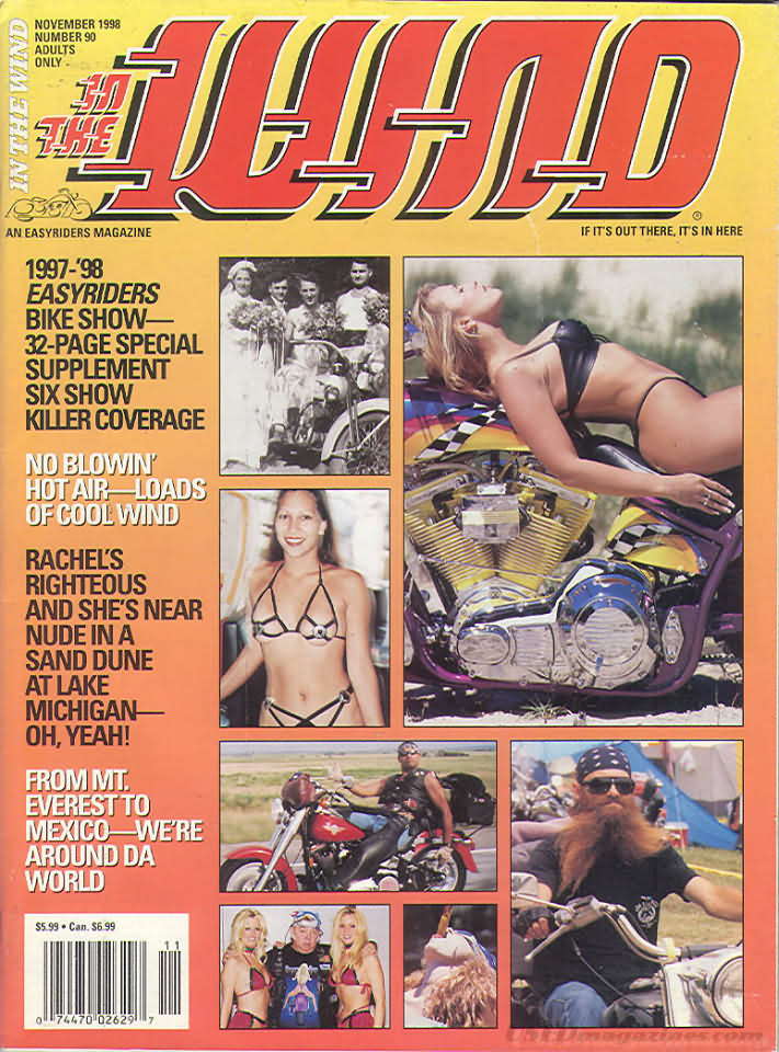 In The Wind November 1998 magazine back issue In The Wind magizine back copy 