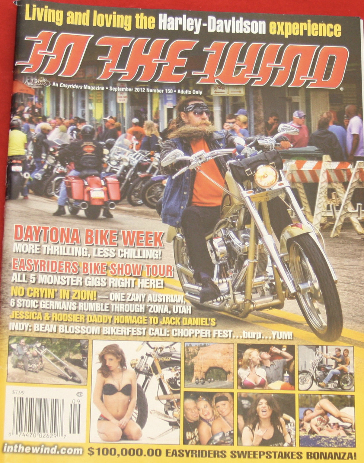 In The Wind September 2012 magazine back issue In The Wind magizine back copy 