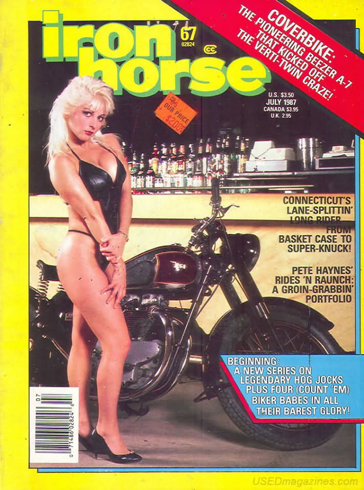 Ironhorse # 67 magazine back issue Ironhorse magizine back copy 