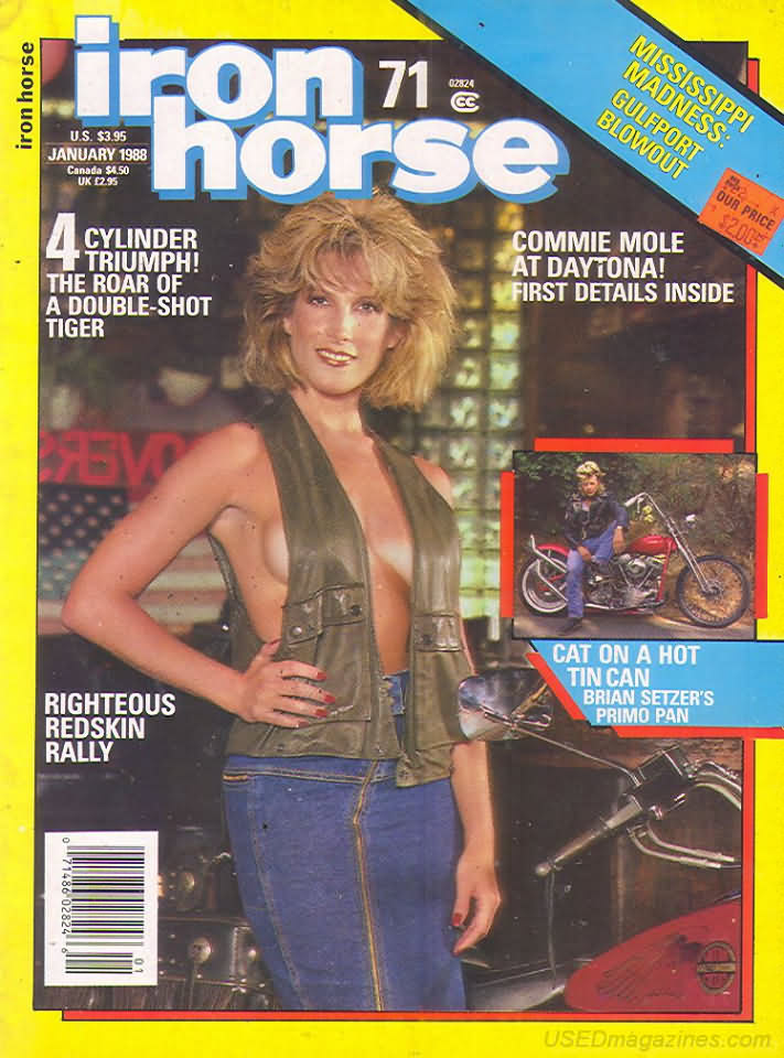 Ironhorse # 71 magazine back issue Ironhorse magizine back copy 