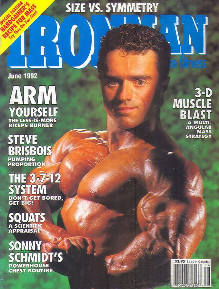Ironman June 1992 magazine back issue Ironman magizine back copy Ironman June 1992 American magazine Back Issue about bodybuilding, weightlifting, and powerlifting. Published by Iron Man Publishing. Covergirl Sonny Schmidt''s.