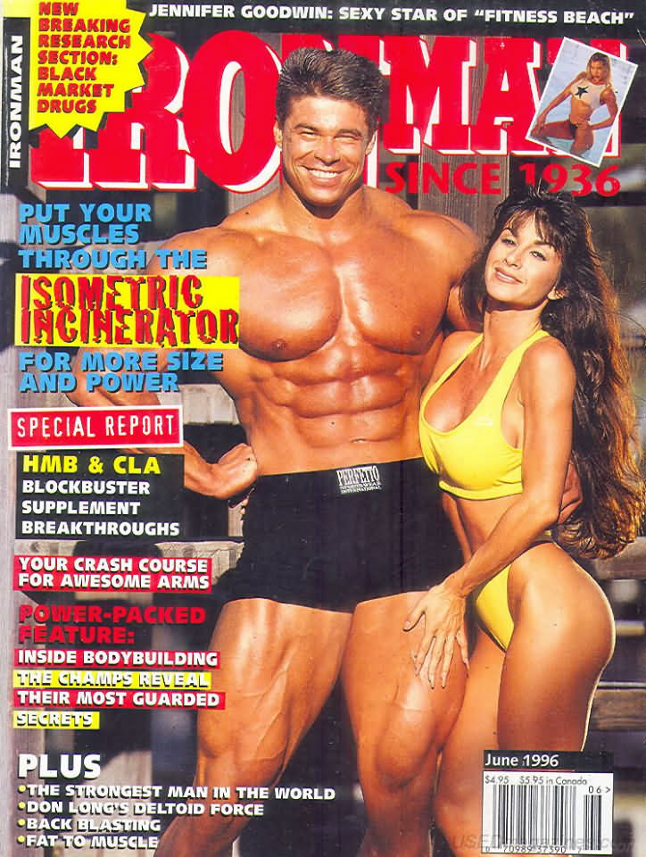 Ironman June 1996 magazine back issue Ironman magizine back copy Ironman June 1996 American magazine Back Issue about bodybuilding, weightlifting, and powerlifting. Published by Iron Man Publishing. New Breaking Research  Section; Black Market Drugs.