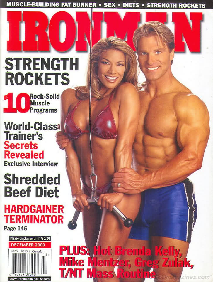 Ironman December 2000 magazine back issue Ironman magizine back copy Ironman December 2000 American magazine Back Issue about bodybuilding, weightlifting, and powerlifting. Published by Iron Man Publishing. Muscle-Building Fat Burner Sex Diets Strength Rockets.