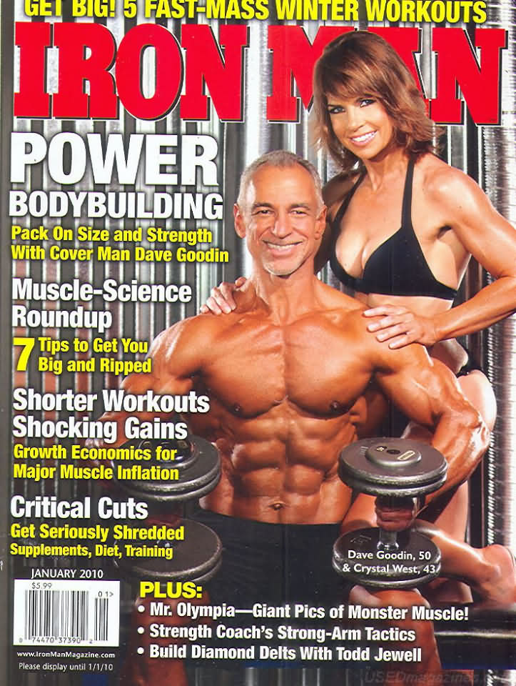Ironman January 2010 magazine back issue Ironman magizine back copy Ironman January 2010 American magazine Back Issue about bodybuilding, weightlifting, and powerlifting. Published by Iron Man Publishing. Get Big! 5 Fast-Mass Winter Workouts.