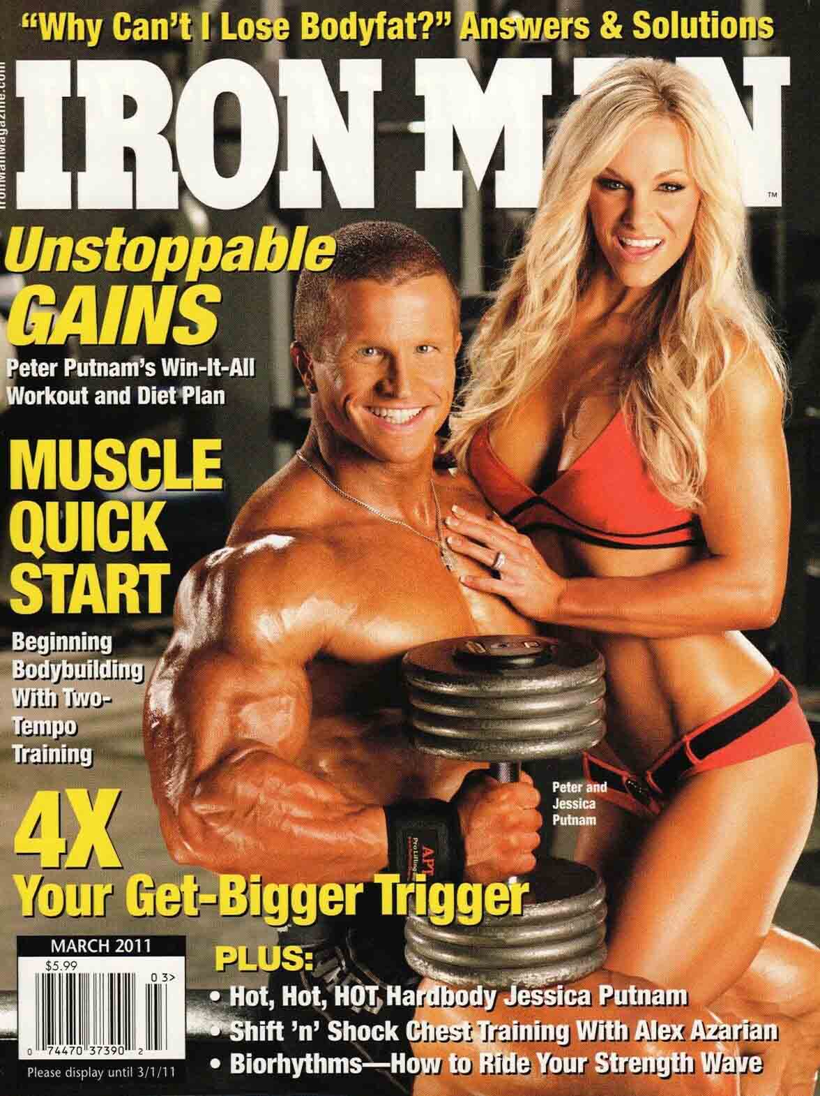 Ironman March 2011 magazine back issue Ironman magizine back copy Ironman March 2011 American magazine Back Issue about bodybuilding, weightlifting, and powerlifting. Published by Iron Man Publishing. Why Can't I Lose Bodyfat? Answers & Solutions.