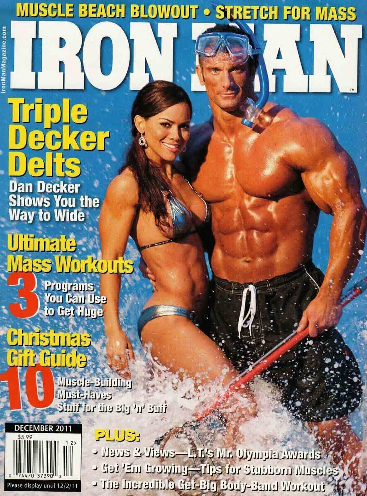 Ironman December 2011 magazine back issue Ironman magizine back copy Ironman December 2011 American magazine Back Issue about bodybuilding, weightlifting, and powerlifting. Published by Iron Man Publishing. Muscle Beach Blowout - Stretch For Mass.