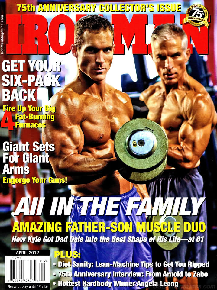 Ironman April 2012 magazine back issue Ironman magizine back copy Ironman April 2012 American magazine Back Issue about bodybuilding, weightlifting, and powerlifting. Published by Iron Man Publishing. Get Your Six-Pack Back.
