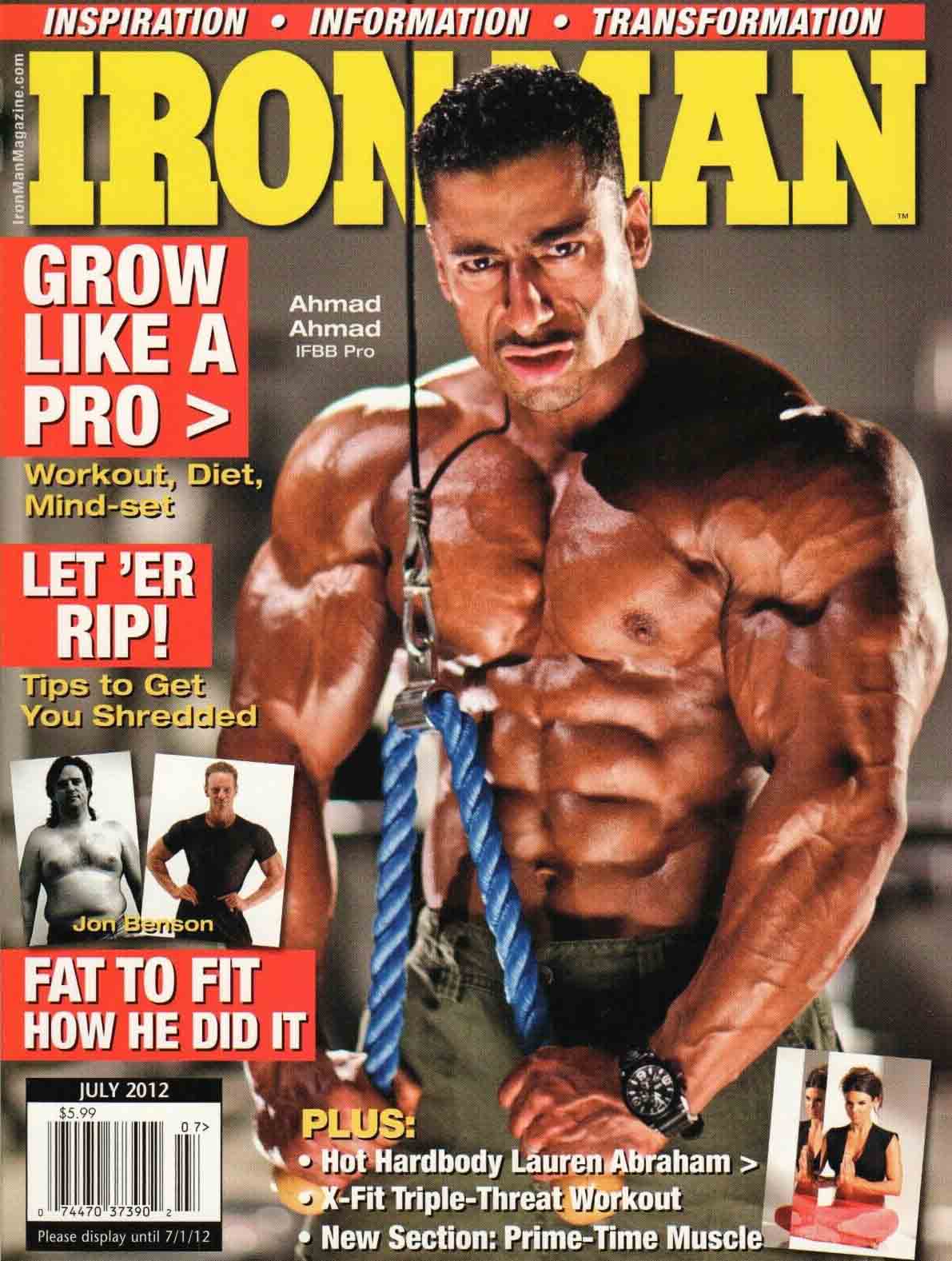 Ironman July 2012 magazine back issue Ironman magizine back copy Ironman July 2012 American magazine Back Issue about bodybuilding, weightlifting, and powerlifting. Published by Iron Man Publishing. Inspiration, Information, Transformation.